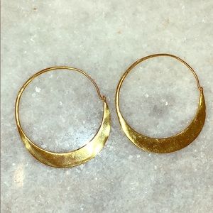 Julie Vos 24K Gold Plated Hoop Earrings
